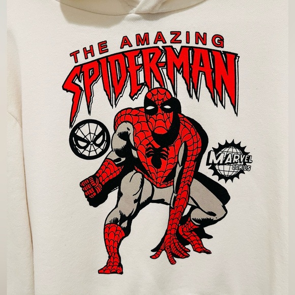 Marvel White Sweatshirt Unisex Size L - Picture 2 of 7